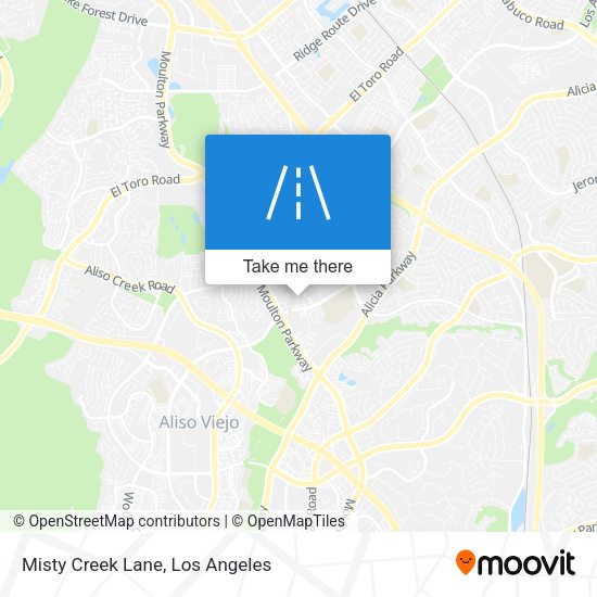 Misty Creek Lane map