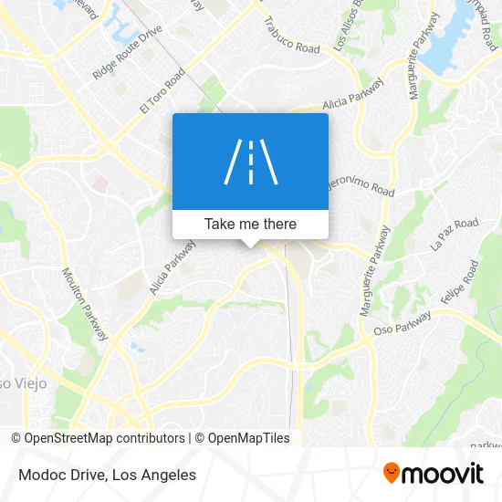 Modoc Drive map
