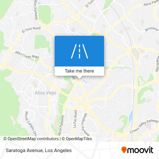 Mapa de Saratoga Avenue