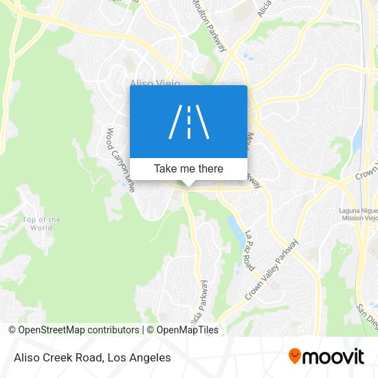 Mapa de Aliso Creek Road