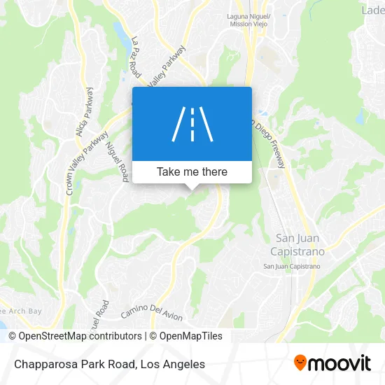 Chapparosa Park Road map