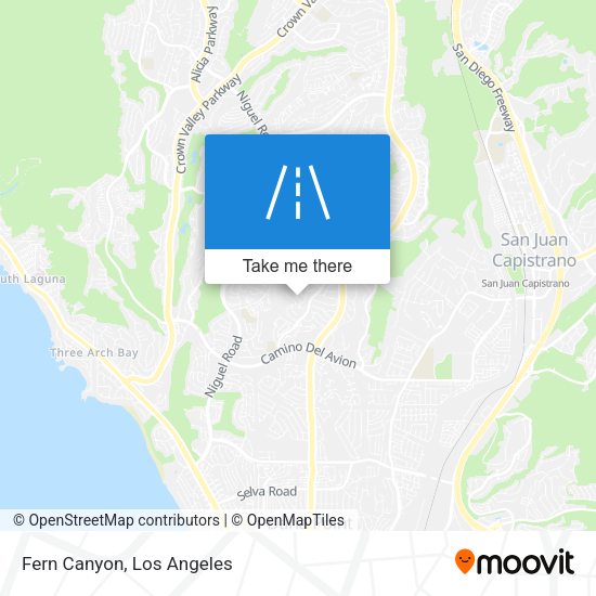 Mapa de Fern Canyon