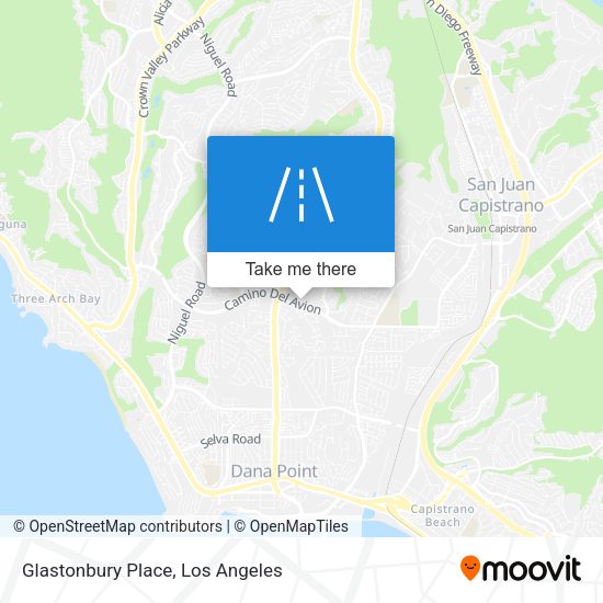 Glastonbury Place map
