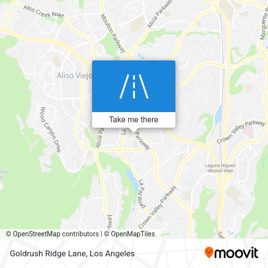 Goldrush Ridge Lane map