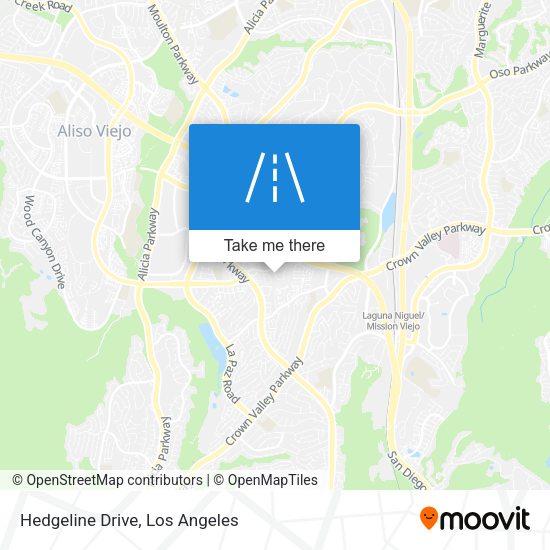 Hedgeline Drive map