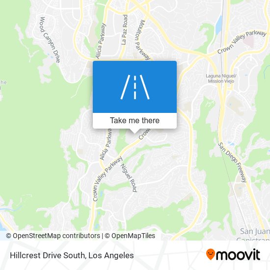 Mapa de Hillcrest Drive South