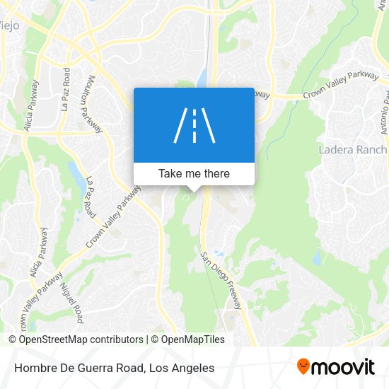 Mapa de Hombre De Guerra Road