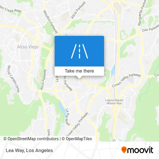 Lea Way map