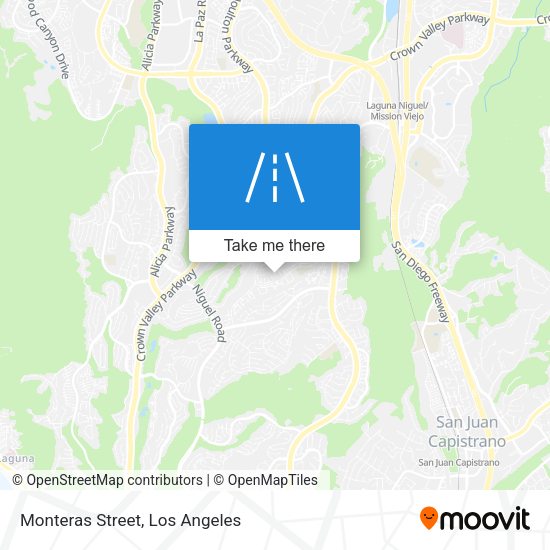 Mapa de Monteras Street