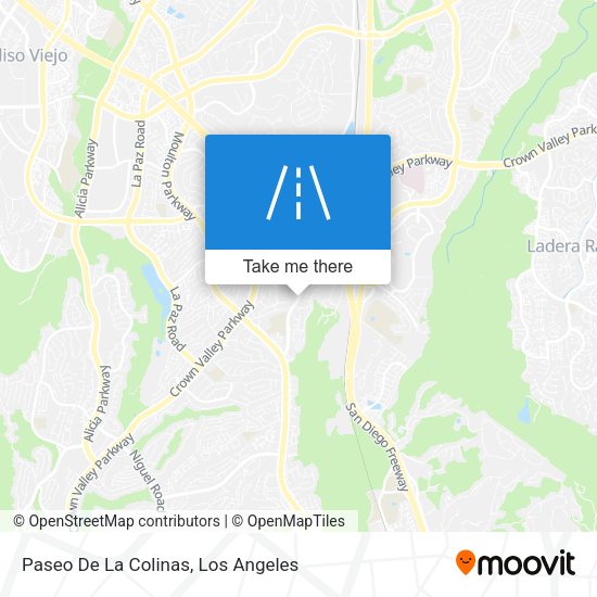 Paseo De La Colinas map