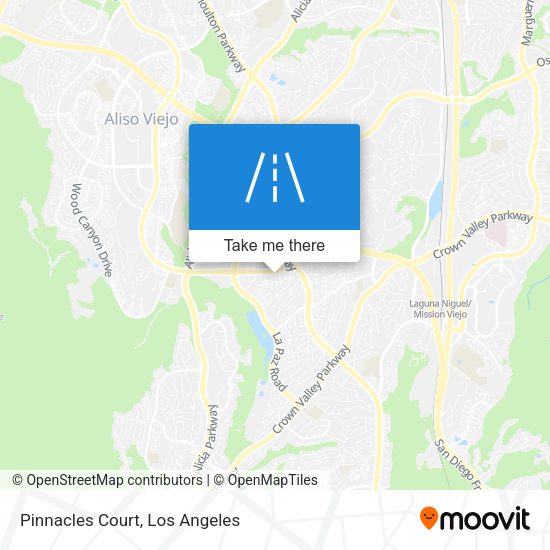 Pinnacles Court map