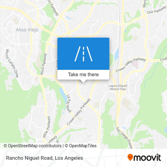 Rancho Niguel Road map