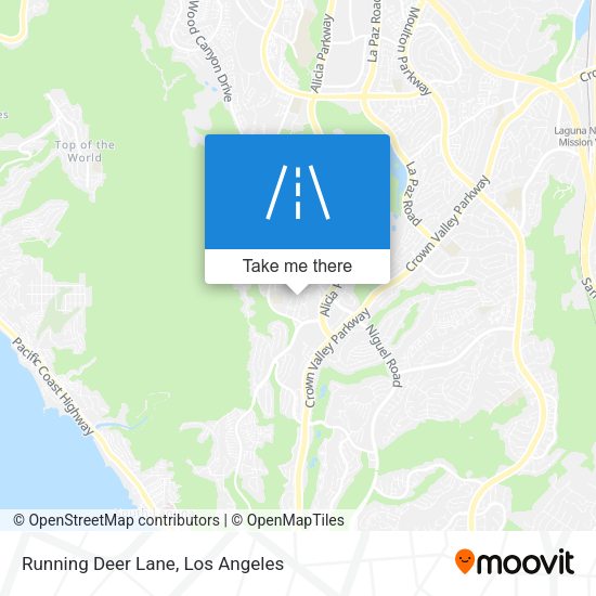 Running Deer Lane map