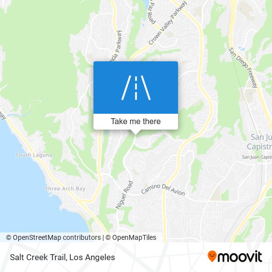 Salt Creek Trail map