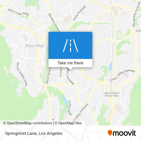 Springmist Lane map