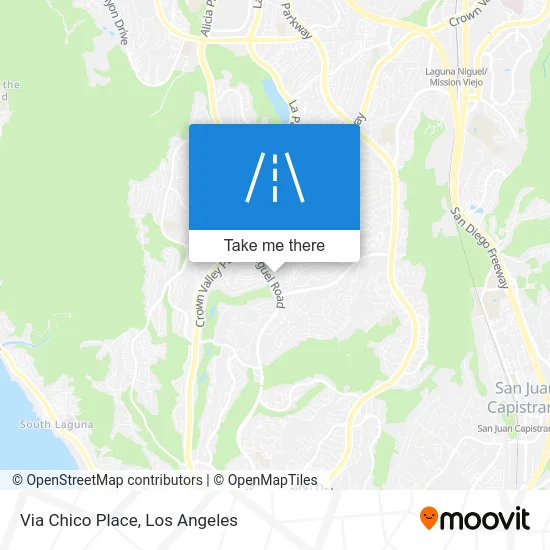 Via Chico Place map