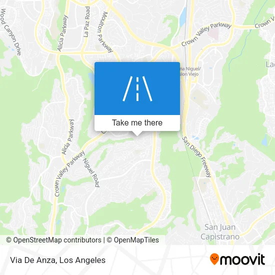 Via De Anza map