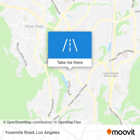 Mapa de Yosemite Road