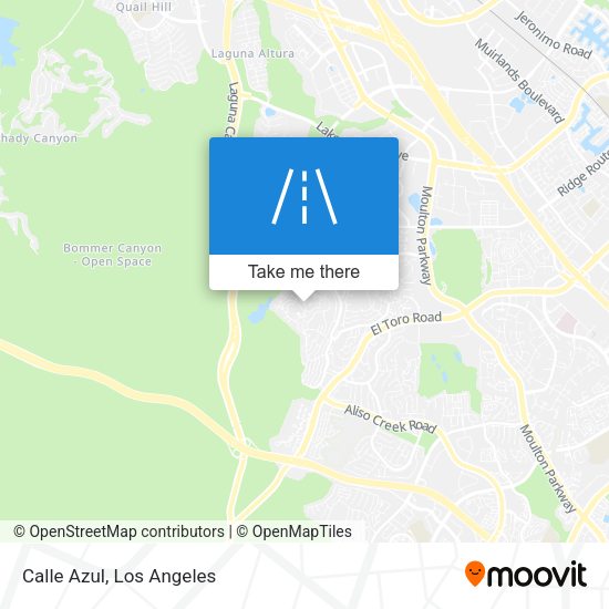 Mapa de Calle Azul