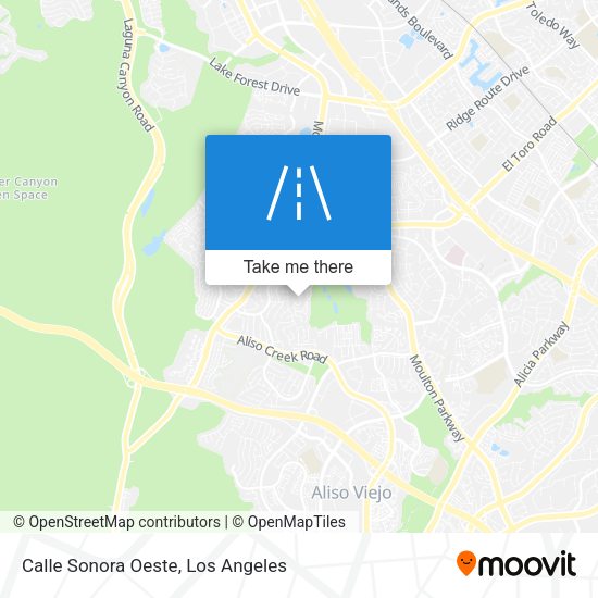 Calle Sonora Oeste map