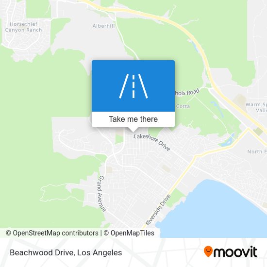 Mapa de Beachwood Drive