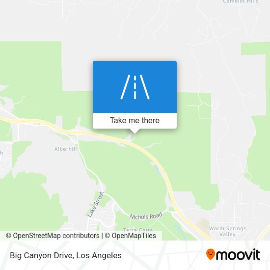 Mapa de Big Canyon Drive