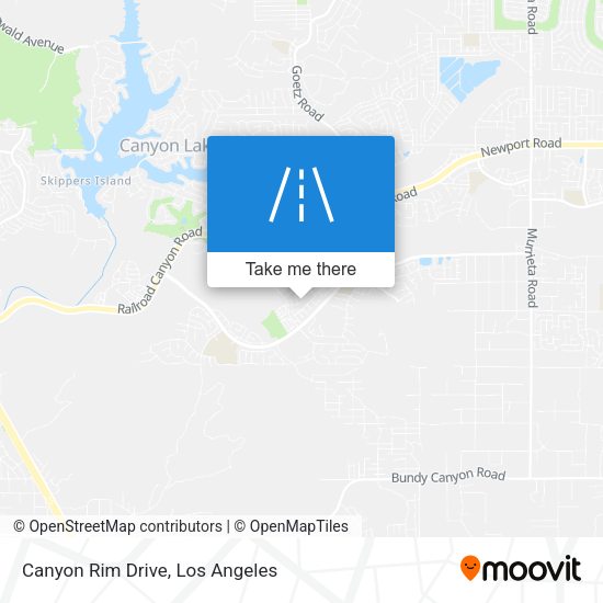 Canyon Rim Drive map