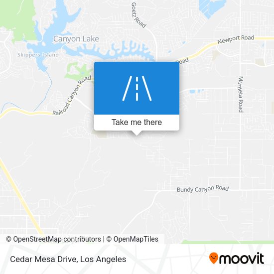 Cedar Mesa Drive map