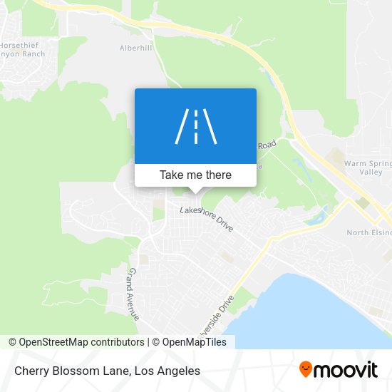 Cherry Blossom Lane map