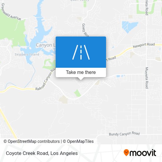 Coyote Creek Road map