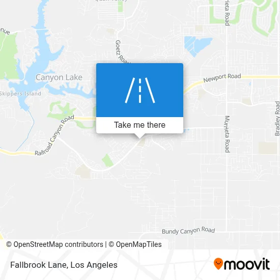 Fallbrook Lane map