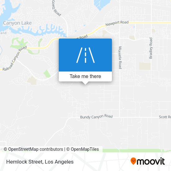 Mapa de Hemlock Street