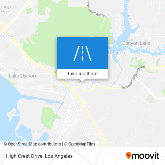 High Crest Drive map