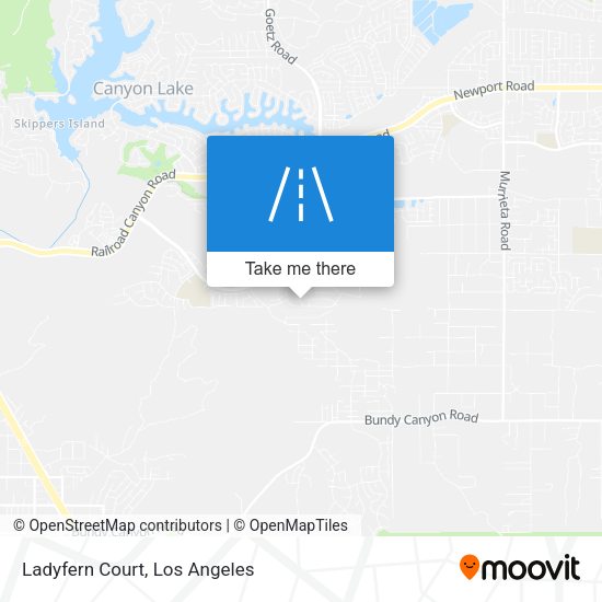 Mapa de Ladyfern Court