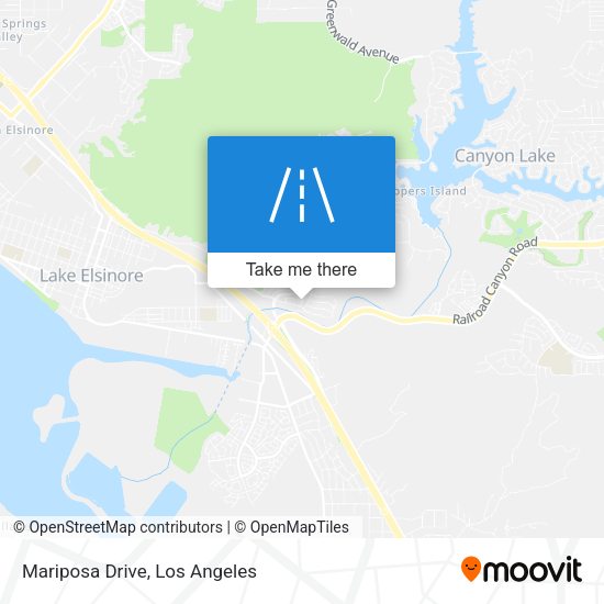 Mariposa Drive map