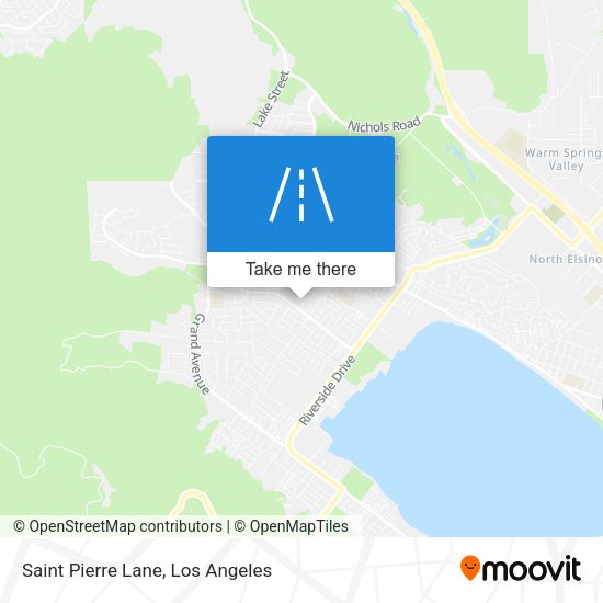 Saint Pierre Lane map