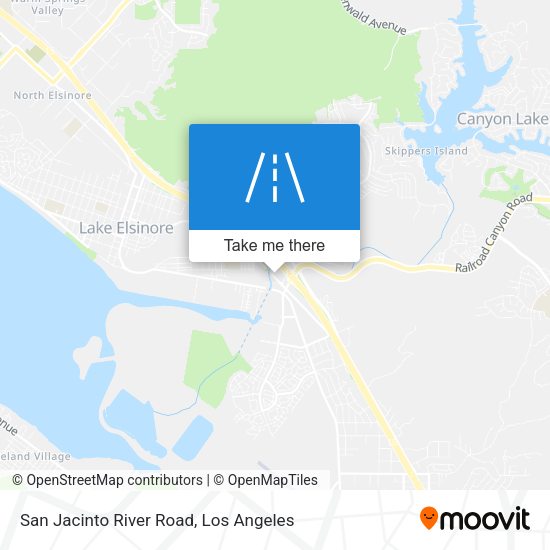 San Jacinto River Road map