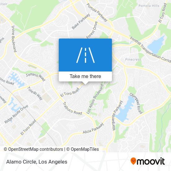 Mapa de Alamo Circle