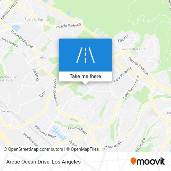 Arctic Ocean Drive map