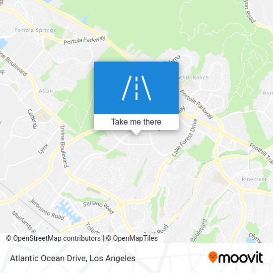 Atlantic Ocean Drive map