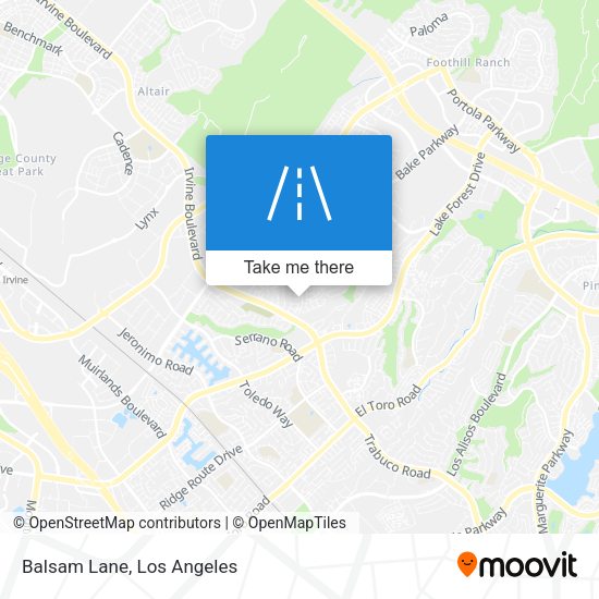 Mapa de Balsam Lane