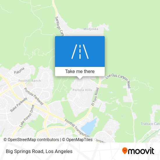 Mapa de Big Springs Road
