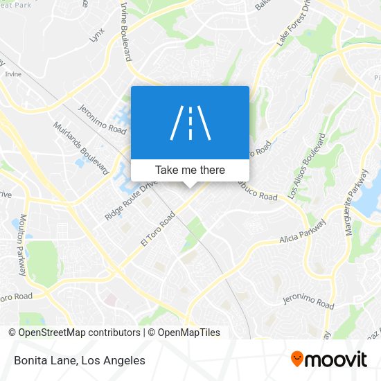 Mapa de Bonita Lane