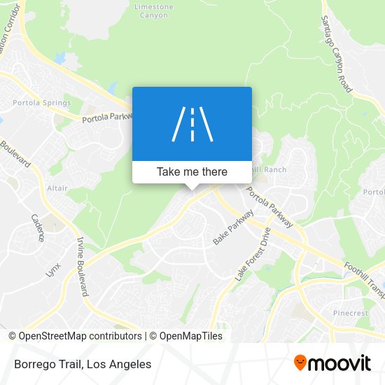 Mapa de Borrego Trail