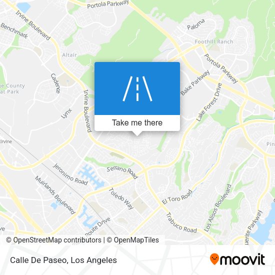 Mapa de Calle De Paseo