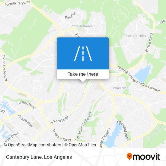 Mapa de Cantebury Lane
