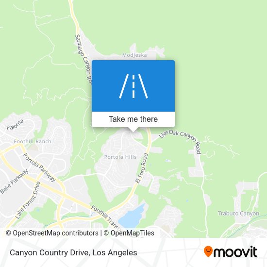 Canyon Country Drive map