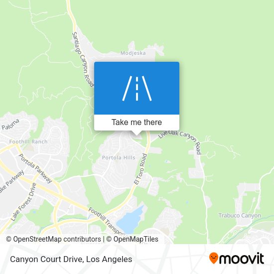 Mapa de Canyon Court Drive