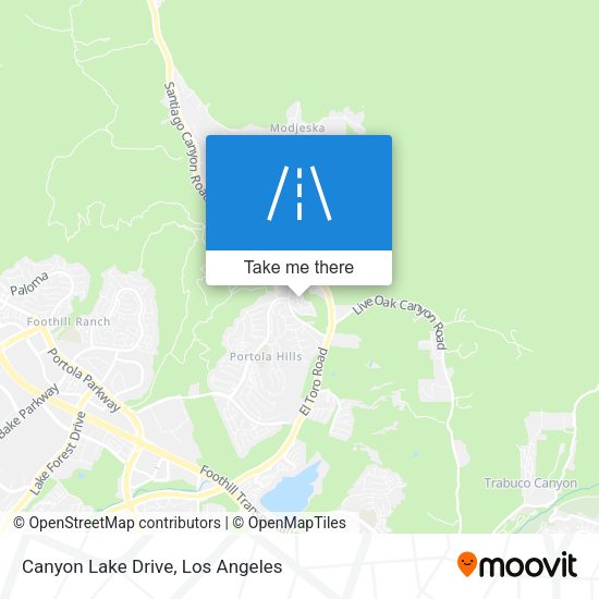 Mapa de Canyon Lake Drive