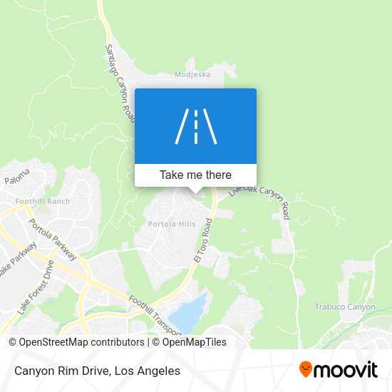 Mapa de Canyon Rim Drive